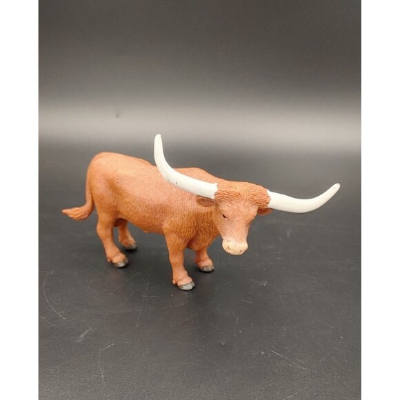 Safari Ltd Texas Longhorn Bull Toy Farm Animal Figure Realistic Vintage 2003 - Picture 3 of 10